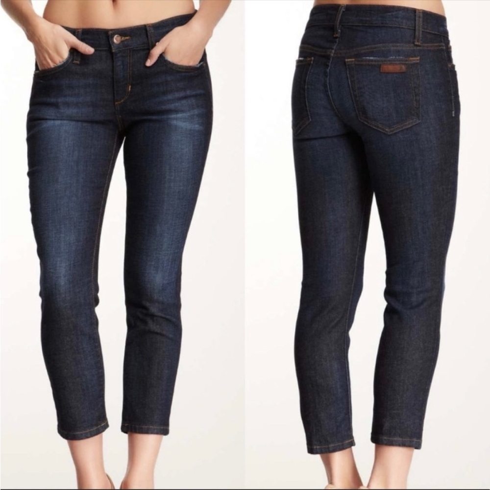 Joes Jeans Skinny Ankle Jeans Dark Wash Brilla Jeans Mid Rise Size 28